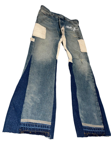 Combat Flared Jeans