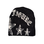 PUBLIC FIGURE LONDON Chrome Stars Mohair Beanie