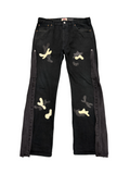 Camo Patch Black Washed Jeans