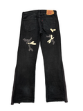 Camo Patch Black Washed Jeans