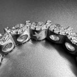 The "BIG HOMIE" Micro Pave Brilliant Round Cut Band