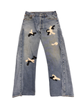 Camo Patch Washed Jeans