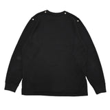 SHINY STAR STUD Waffle Long Sleeve Top