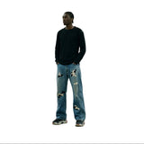 Camo Patch Washed Jeans