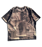 Bleached "ROCKSTAR" Logo Oversized Cropped tee