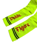 Public Figure Logo Neon Socks