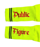 Public Figure Logo Neon Socks